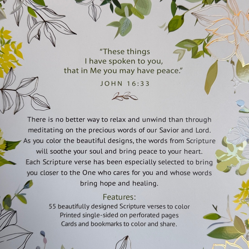 ✨NWT Color The Words of Jesus Coloring Book Bundle💚 - Picture 2 of 3